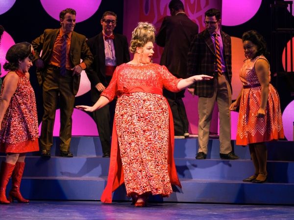 The cast of ABT''s Hairspray performs with Richard Koons-Wagoner (Edna Turnblad) at t Photo