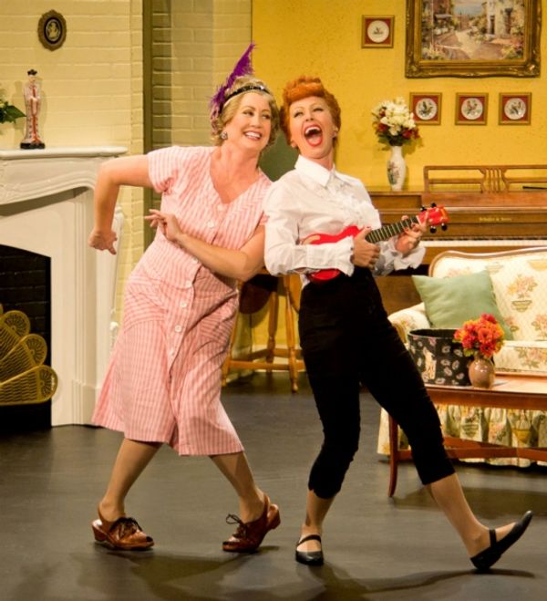 Joanna Daniels as Ethel and Sirena Irwin as Lucy in the Chicago production of I LOVE  Photo
