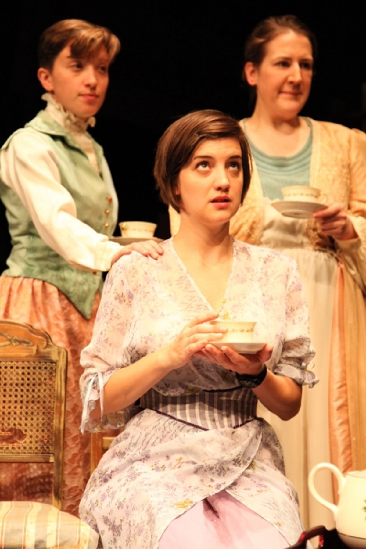 Jessica London-Shields, Jaclyn Hennell and Marsha Harman (as Jane Addams)  at 