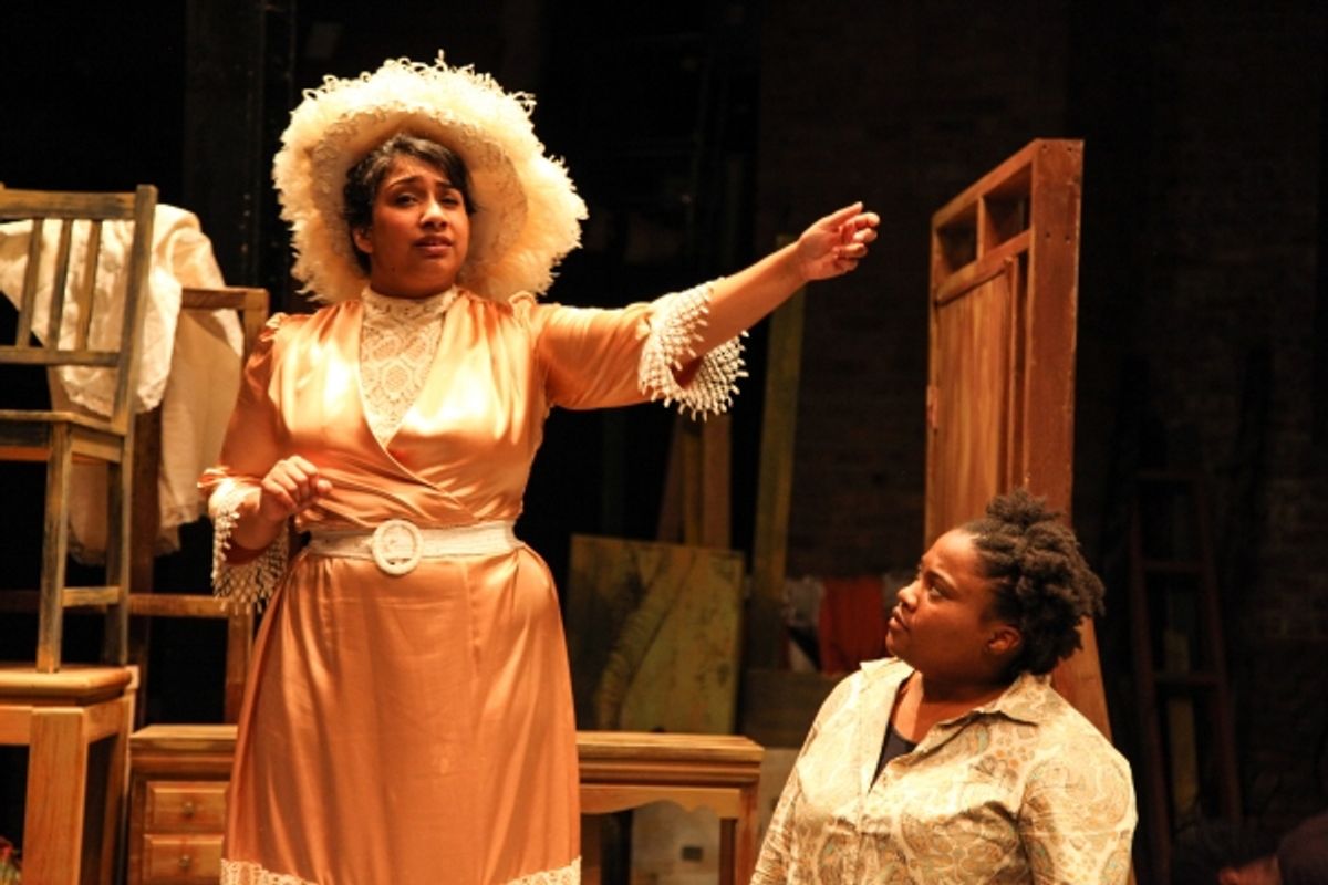 Adithi Chandrashekar (as Myra Bradwell) with BrittneyLove Smith at 