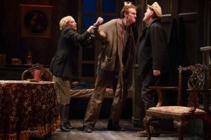 J. Smith-Cameron (as Juno Boyle), Ed Malone (as Johnny Boyle), and CiarÃ'Â¡n OÃ¿ Photo