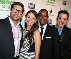 Christopher Sieber, Sutton Foster, Daniel Breaker and John Tartaglia  Photo