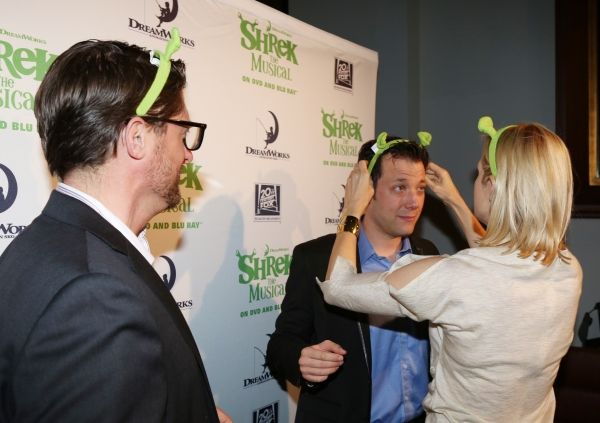 Christopher Sieber, Kelly Rutherford and John Tartaglia  Photo