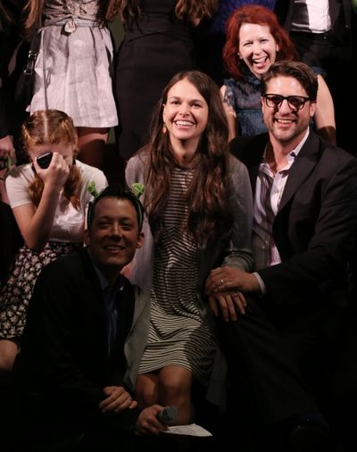  John Tartaglia, Sutton Foster, Christopher Sieber and Company  Photo