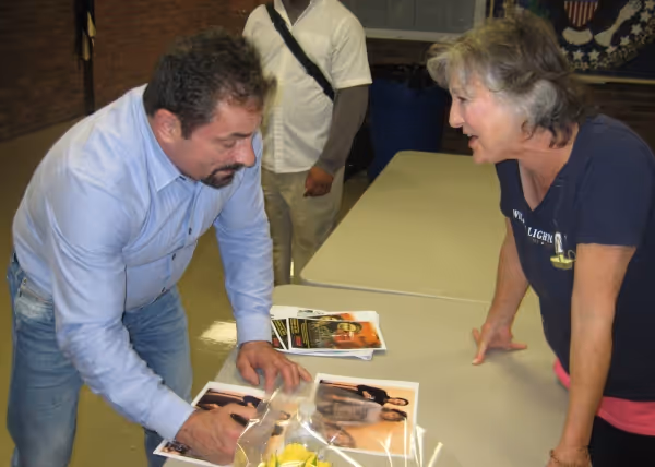 Jerry Torre meets Carolyn Kirsch (Big Edie) Photo