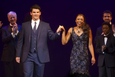 Tristan Gemmill (Frank Farmer) and Beverley Knight (Rachel Marron)  Photo