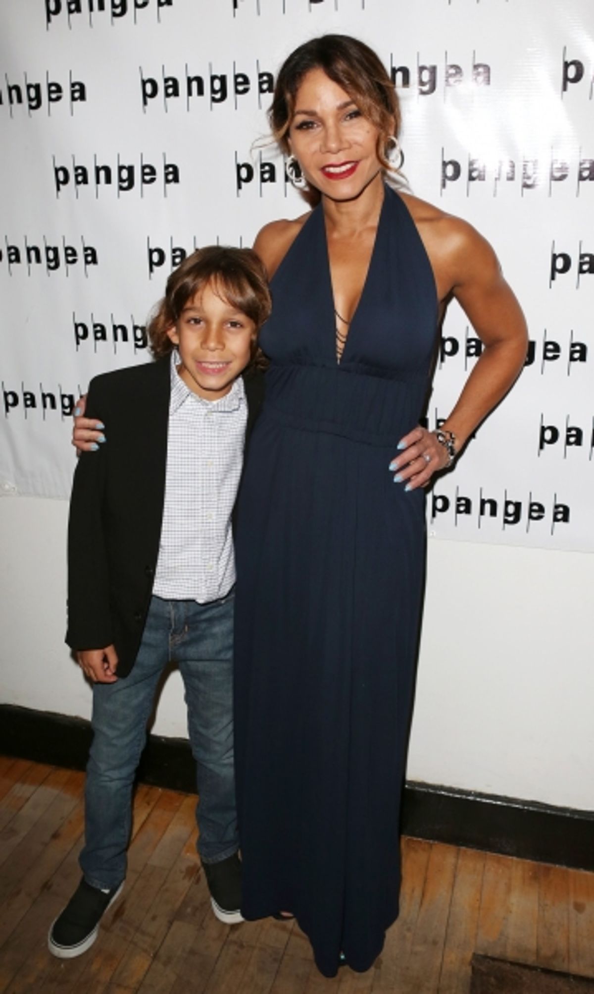 Daphne Rubin-Vega & son Luca  at 