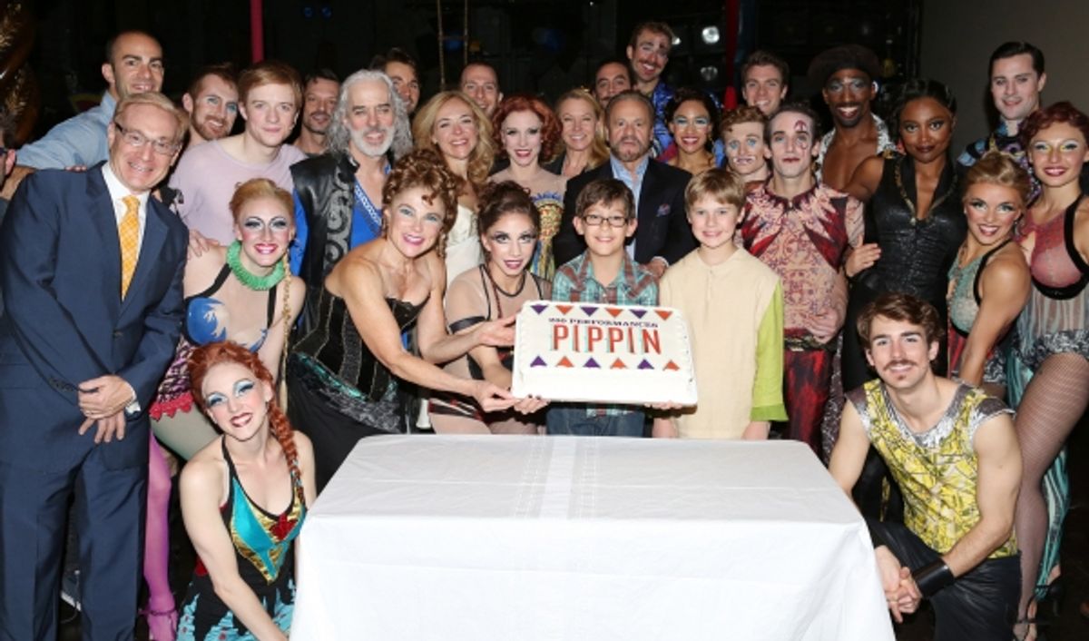 Producer Howard Kagan, Matthew James Thomas, Terrence Mann, Tovah Feldshuh, Rachel Bay Jones, Charlotte d''Amboise, Producer Barry Weissler, Phillip Rosenberg, Gregory Arsenal, Anthony Wayne, Patina Miller, Erik Altemus and Company at 