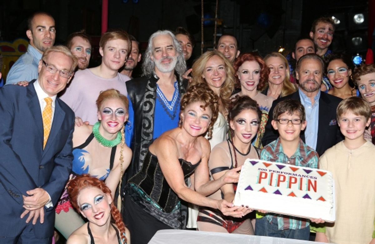 Producer Howard Kagan, Matthew James Thomas, Terrence Mann, Tovah Feldshuh, Rachel Bay Jones, Charlotte d''Amboise, Producer Barry Weissler and Company  at 