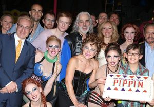 Producer Howard Kagan, Matthew James Thomas, Terrence Mann, Tovah Feldshuh, Rachel Bay Jones, Charlotte d''Amboise, Producer Barry Weissler and Company @ BroadwayWorld Producer Howard Kagan, Matthew James Thomas, Terrence Mann, Tovah Feldshuh, Rachel Ba Photo
