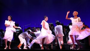 Karine Plantadit and cast performing in a Sneak Peek Performance from the New Broadway Musical ''After Midnight'' at the Brooks Atkinson Theatre in New York City on October 16, 2013. @ BroadwayWorld Karine Plantadit and cast performing in a Sneak Peek Performance from the New Broadw Photo