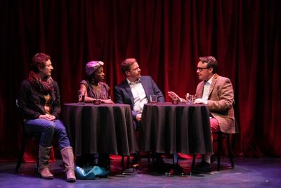  Lise Bruneau (Jane), Felicia Curry (Marrell), Will Gartshore (Jean-Pierre), and Mich Photo