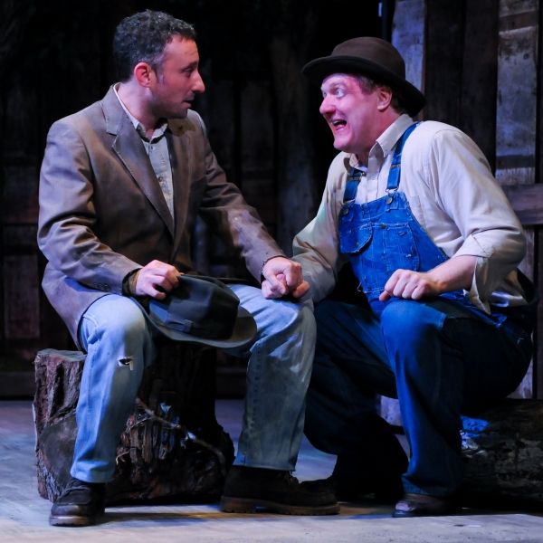 Jeremy Dubin as George and Jim Hopkins as Lennie  Photo