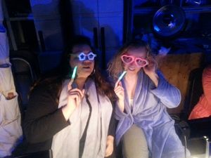 Special lenses to help see their scores at night (Heidi Anderson and Jennifer Evans) @ BroadwayWorld Special lenses to help see their scores at night (Heidi Anderson and Jennifer Evans) Photo