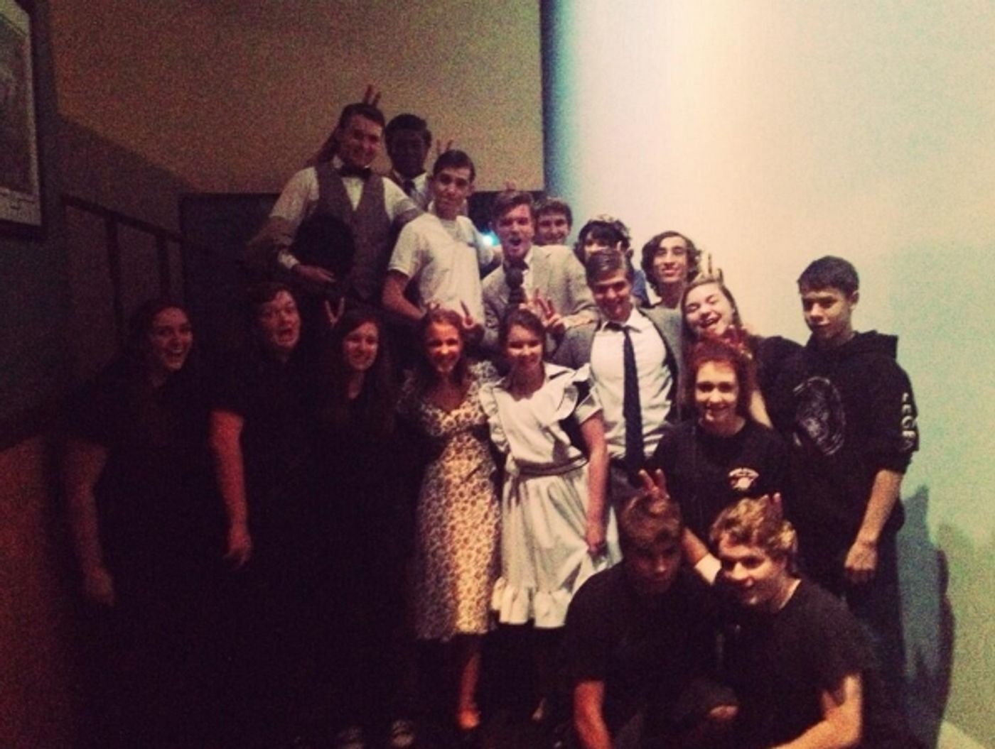 Photo Flash:  Saturday Intermission Pics - Oct 19 - Part 2 - CINDERELLA's Laura Osnes Settles into Fall; Plus PIPPIN, NEWSIES & More!  Image