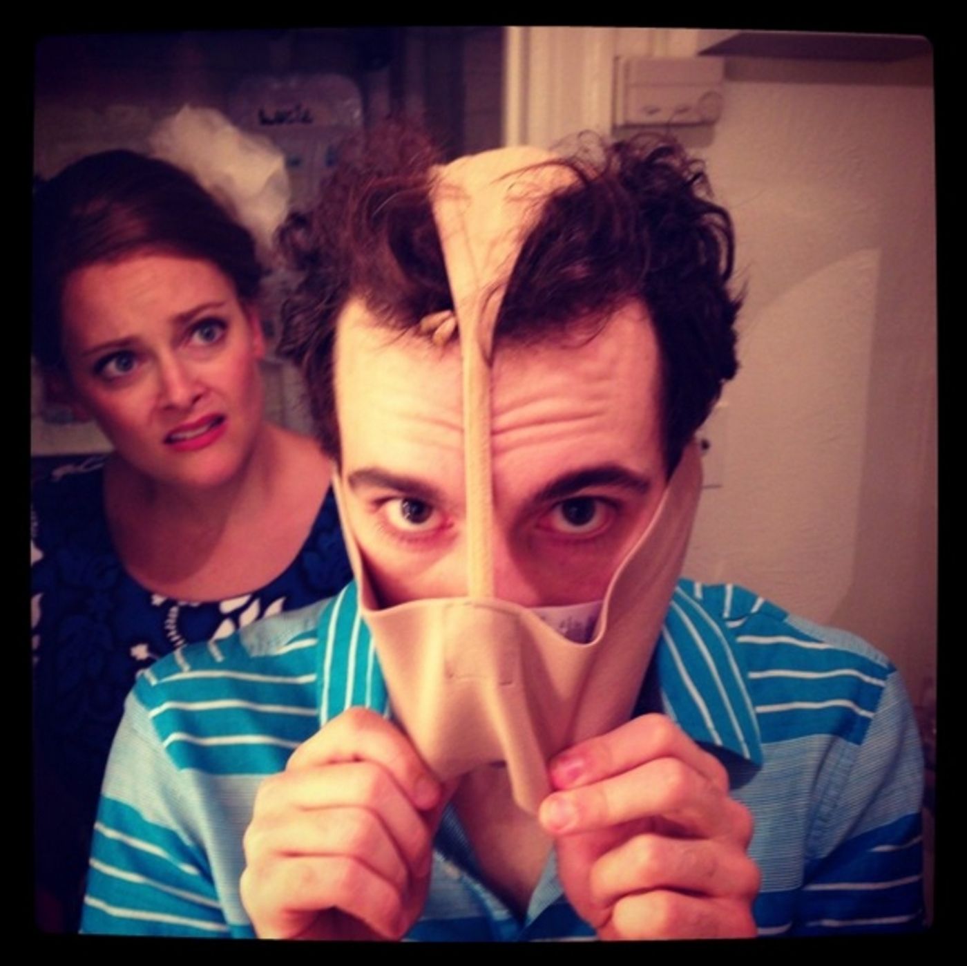 Photo Flash:  Saturday Intermission Pics - Oct 19 - Part 2 - CINDERELLA's Laura Osnes Settles into Fall; Plus PIPPIN, NEWSIES & More!  Image