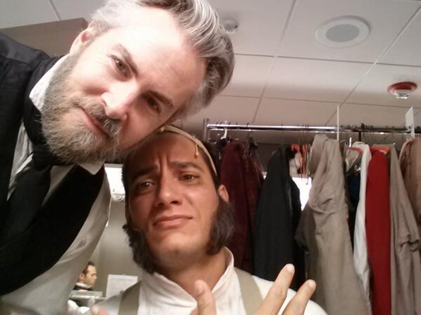 Photo Flash:  Saturday Intermission Pics - Oct 19 - Part 2 - CINDERELLA's Laura Osnes Settles into Fall; Plus PIPPIN, NEWSIES & More!  Image