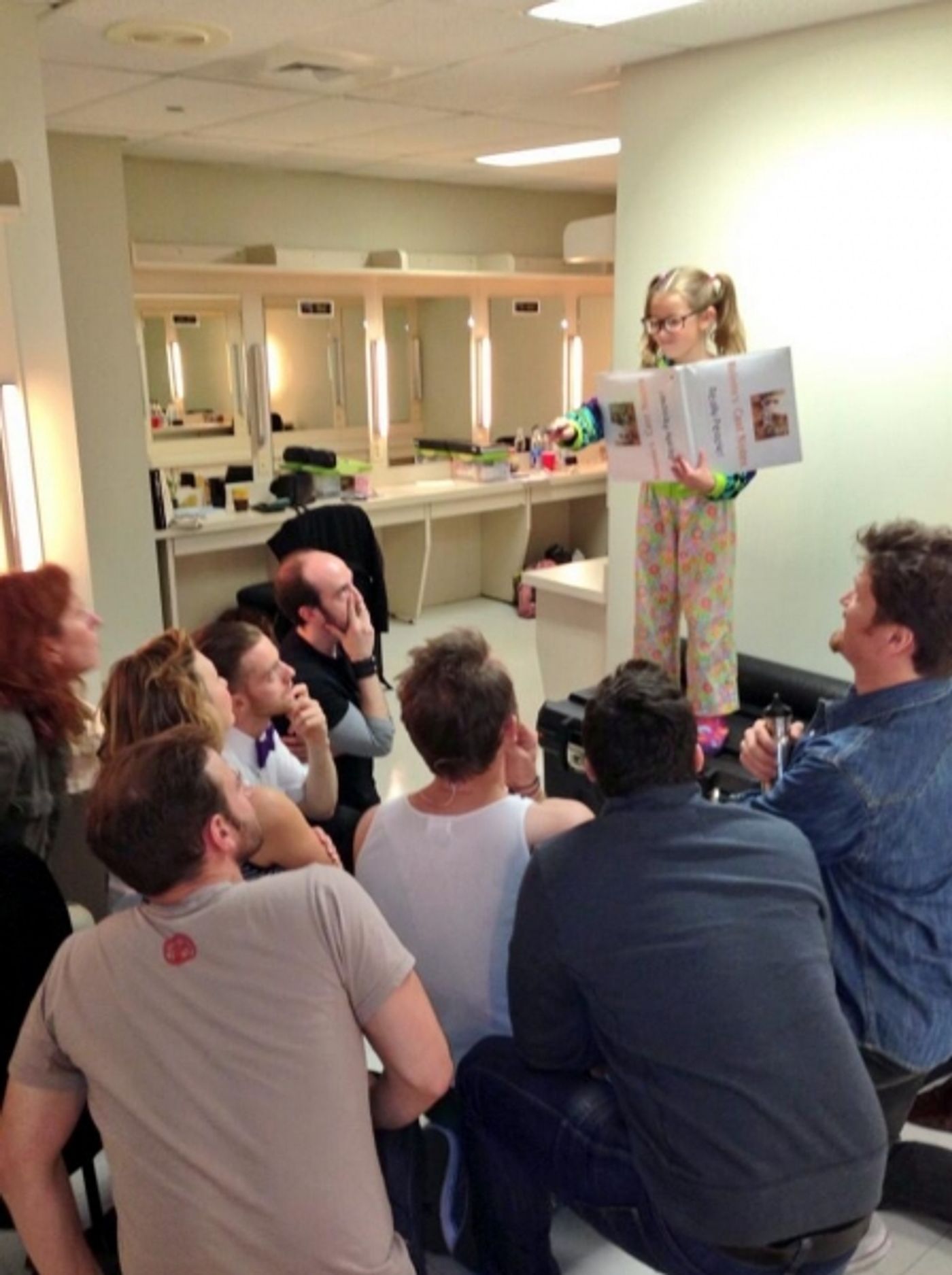 Photo Flash:  Saturday Intermission Pics - Oct 19 - Part 2 - CINDERELLA's Laura Osnes Settles into Fall; Plus PIPPIN, NEWSIES & More!  Image