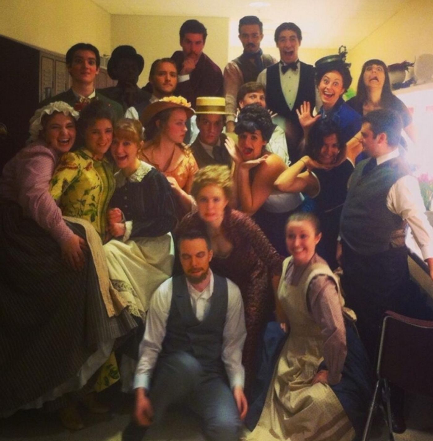 Photo Flash:  Saturday Intermission Pics - Oct 19 - Part 2 - CINDERELLA's Laura Osnes Settles into Fall; Plus PIPPIN, NEWSIES & More!  Image