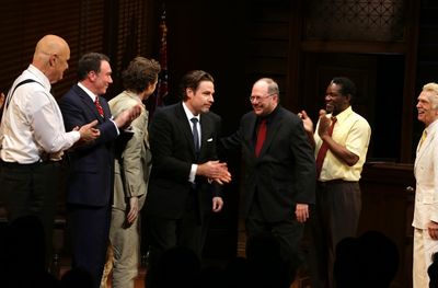 Fred Dalton Thompson, Patrick Page, Director Ethan McSweeny, Sebastian Arcelus, John  Photo