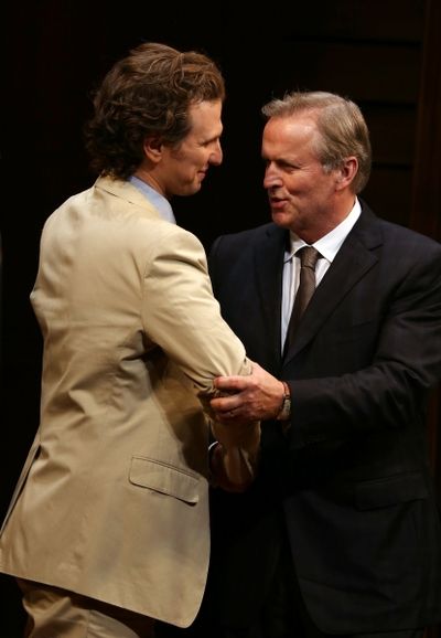 Sebastian Arcelus & John Grisham  Photo