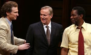 Sebastian Arcelus, John Grisham & John Douglas Thompson  Photo