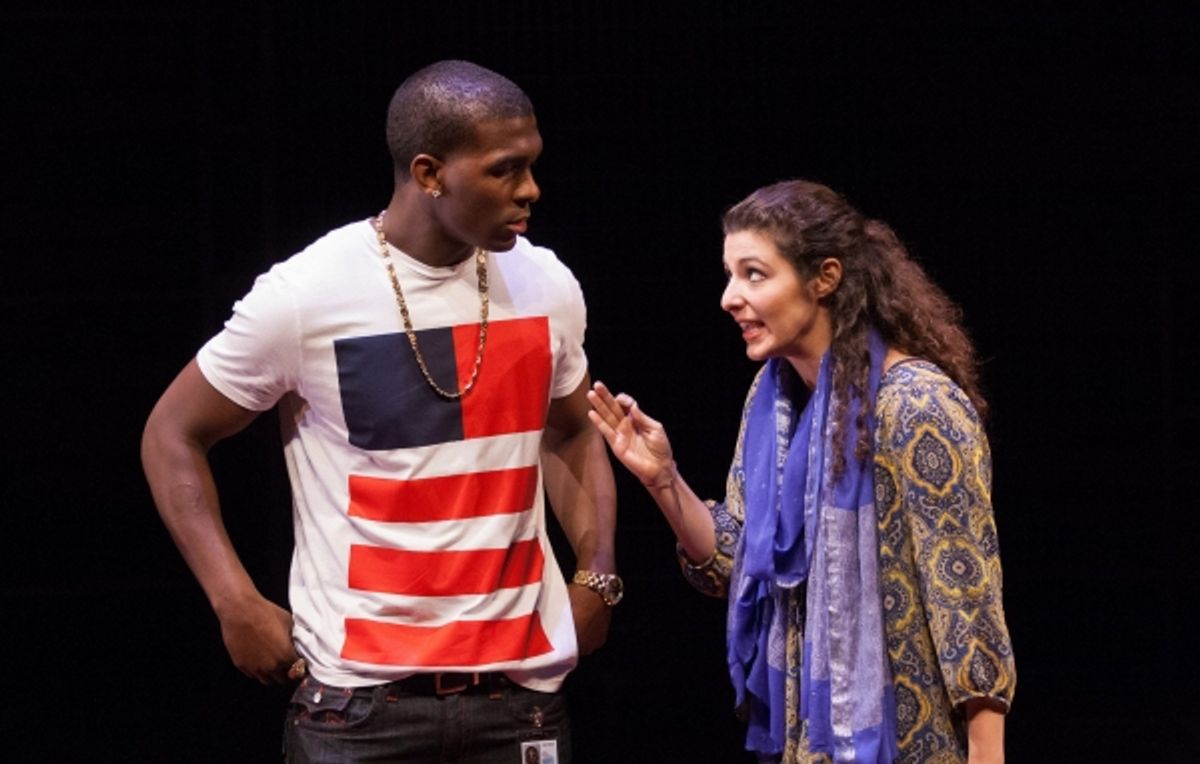 Joseph Kamal as Sadeed and Melis Aker as Roya at 