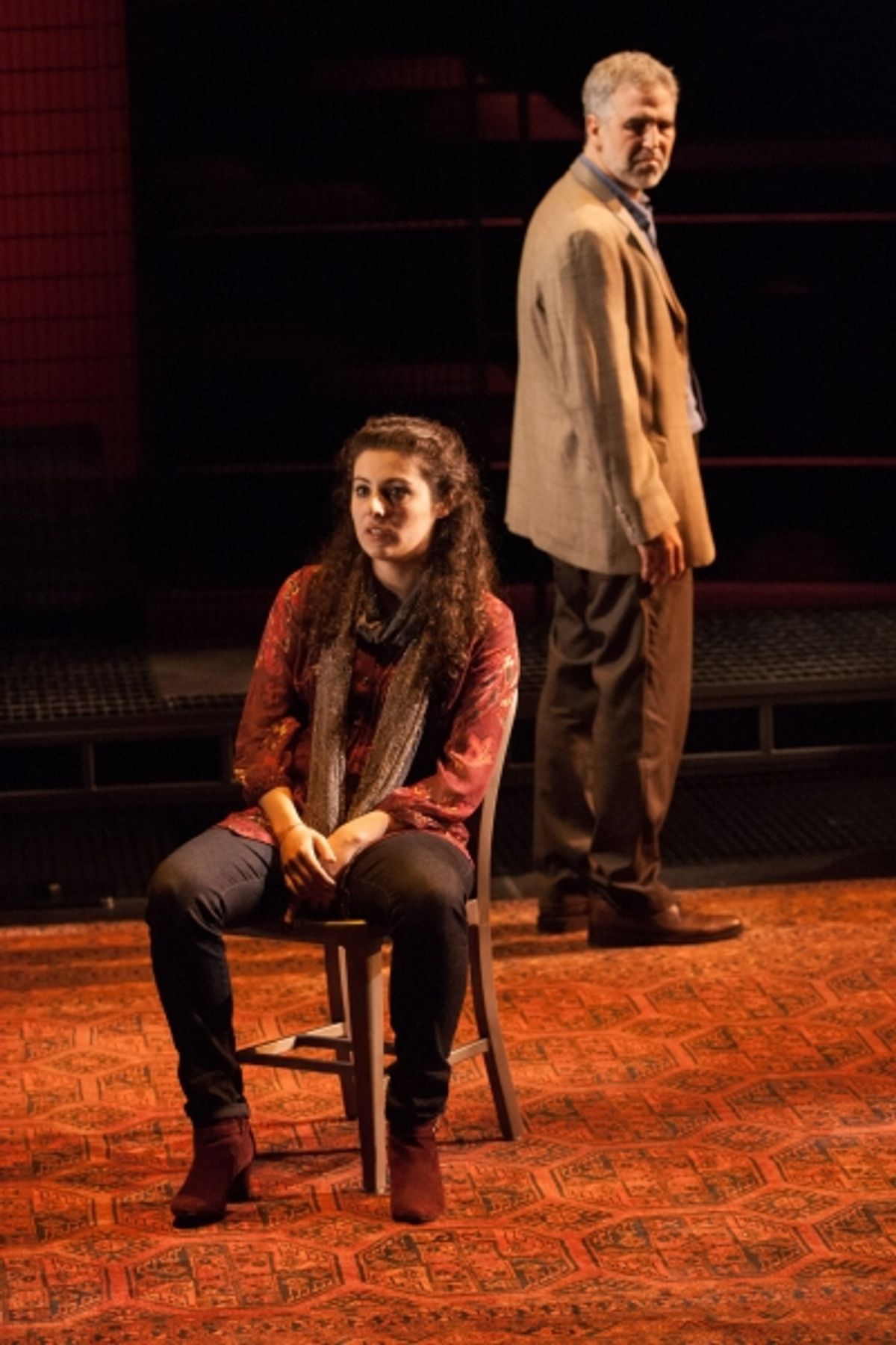 Melis Aker as Roya and Joseph Kamal as Sadeed  at 