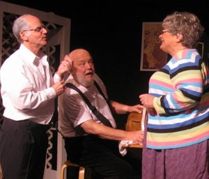 Ross Druker, Doug Kline and Cheryl Doyle in Quartet Photo