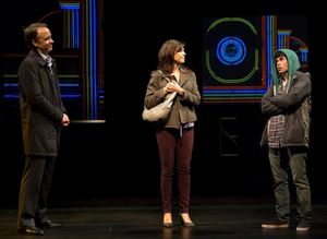 David Wilson Barnes, Amy Pietz and Noah Galvin  Photo