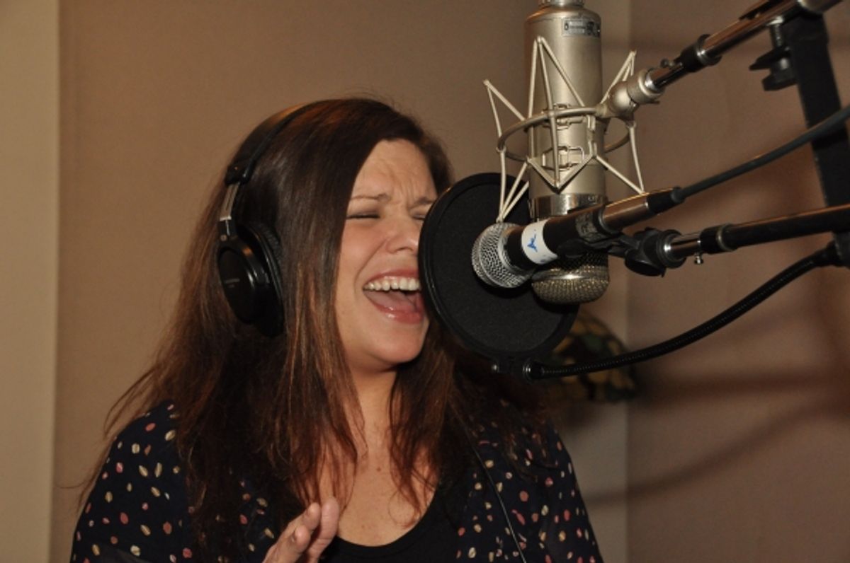 Mary Bridget Davies at In the Recording Studio with Mary Bridget Davies for A NIGHT WITH JANIS JOPLIN Album!