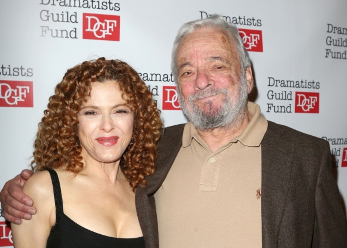 Bernadette Peters and Stephen Sondheim  at 