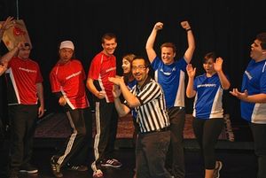 Andrew Barlow, Jonathan Barron, Todd Page, Francesca Villa, Daniel Houlbrick, Sam McCarty and and Ben Lewis @ BroadwayWorld Andrew Barlow, Jonathan Barron, Todd Page, Francesca Villa, Daniel Houlbrick, Sam M Photo