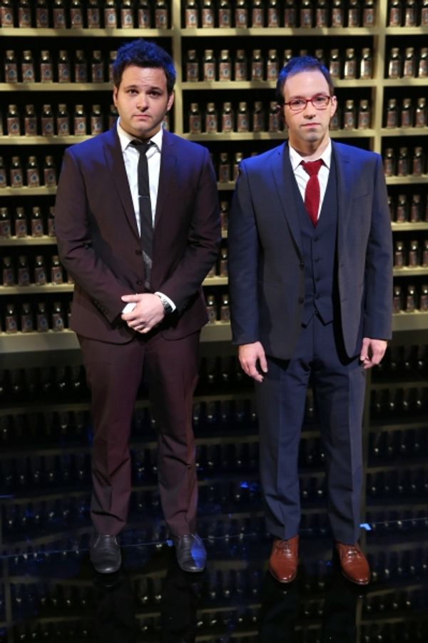 Performer and Writer Derek Delgaudio, Performer and Magic Choreographer Helder Guimar Photo