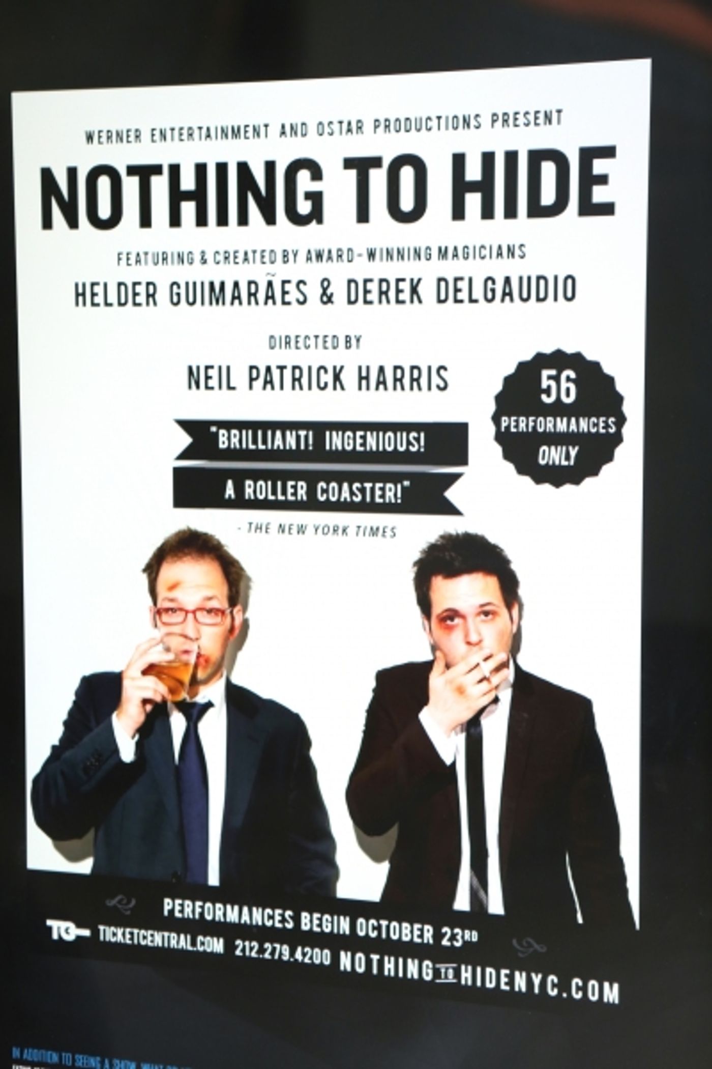 Photo Coverage: Neil Patrick Harris, Derek DelGaudio & Helder Guimaraes Preview NOTHING TO HIDE Image