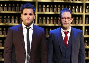 Performer and Writer Derek Delgaudio, Performer and Magic Choreographer Helder Guimaraes @ BroadwayWorld Performer and Writer Derek Delgaudio, Performer and Magic Choreographer Helder Guimar Photo