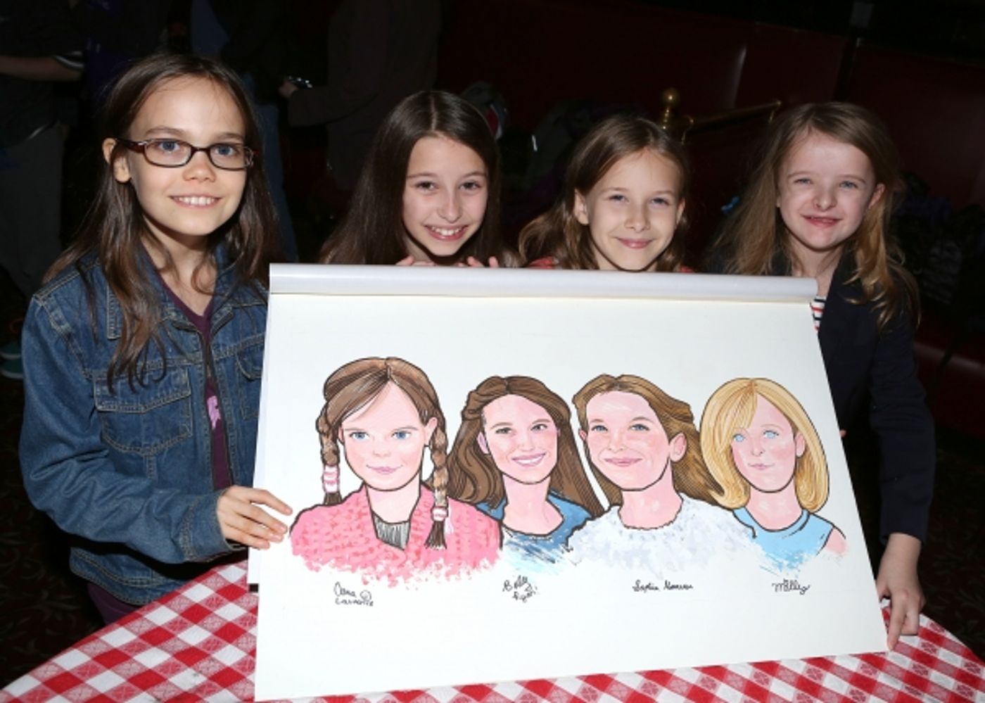 Photo Coverage: MATILDA's Leading Ladies Get Surprise Portrait at Sardi's  Image