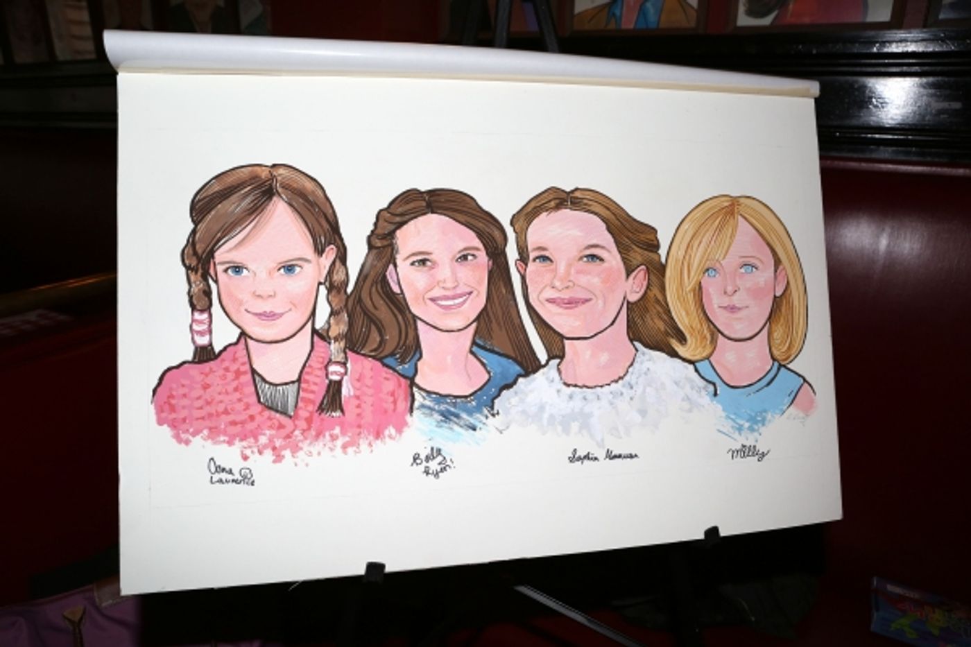 Photo Coverage: MATILDA's Leading Ladies Get Surprise Portrait at Sardi's  Image