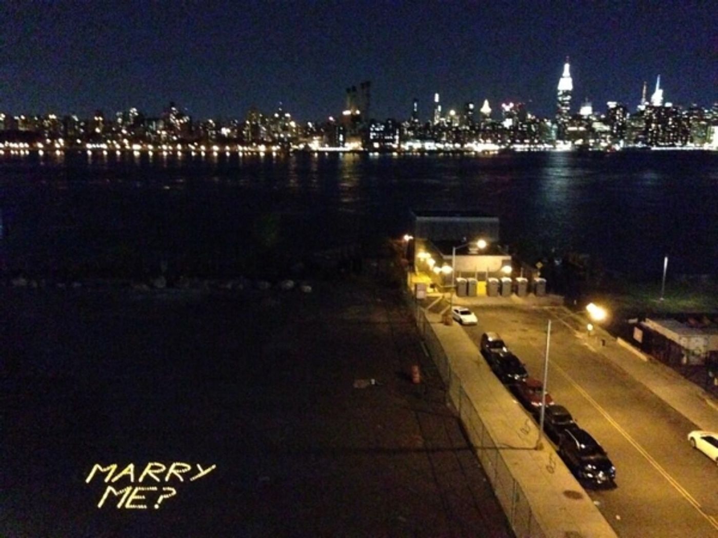 Photo Flash: Broadway's Allison Case Says 'Yes' to Girlfriend's East River Proposal Image