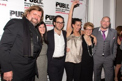 Oskar Eustis, Mandy Hackett, Sam Gold, Jeanine Tesori, Lisa Kron, Patrick Willingham Photo