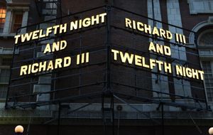 Theatre Marquee: ''Twelfth Night and Richard III'' starring Mark Rylance  Photo
