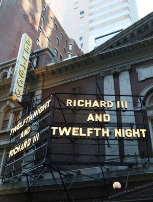 Theatre Marquee: ''Twelfth Night and Richard III'' starring Mark Rylance  Photo