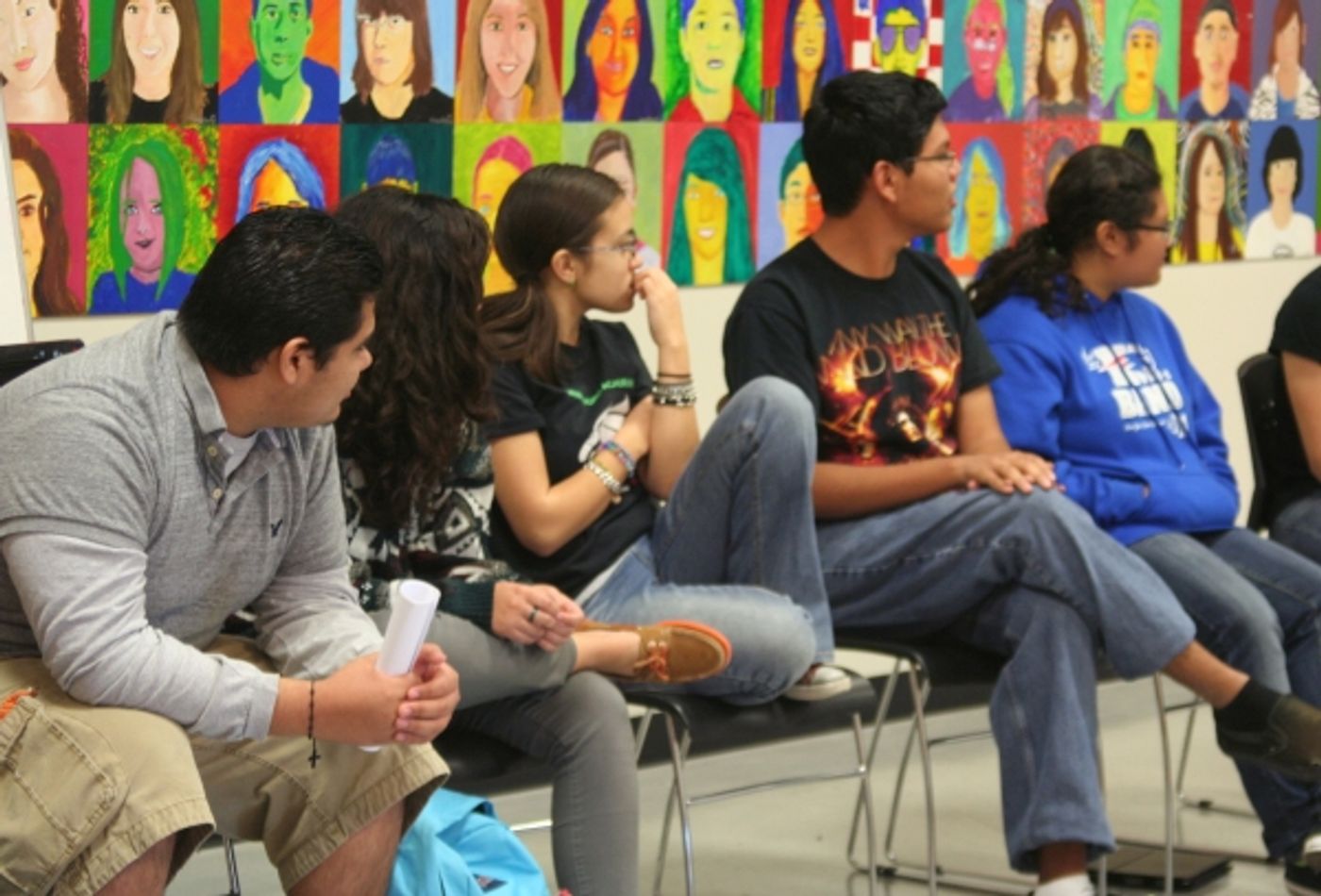 Photo Coverage: PETER AND THE STARCATCHER's Actors and Las Casas Foundation Help Students at Say Si in San Antonio, Texas Image