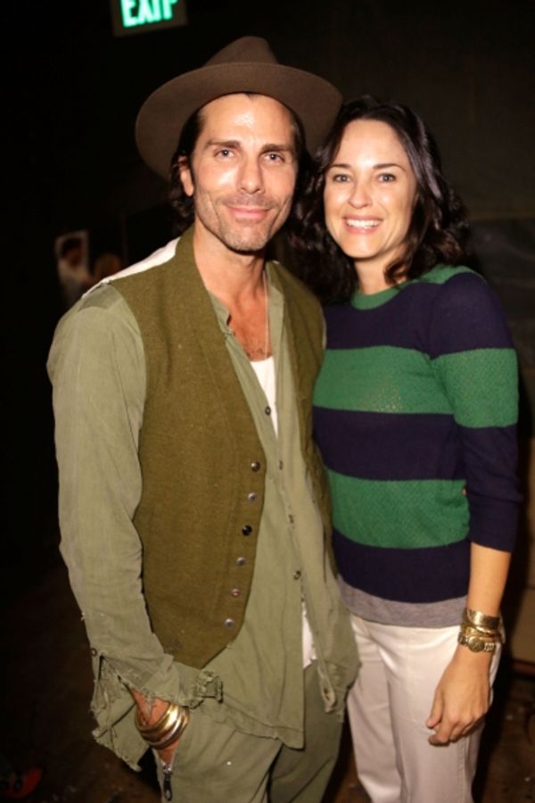 Designer Greg Lauren and Jo Gartin Photo
