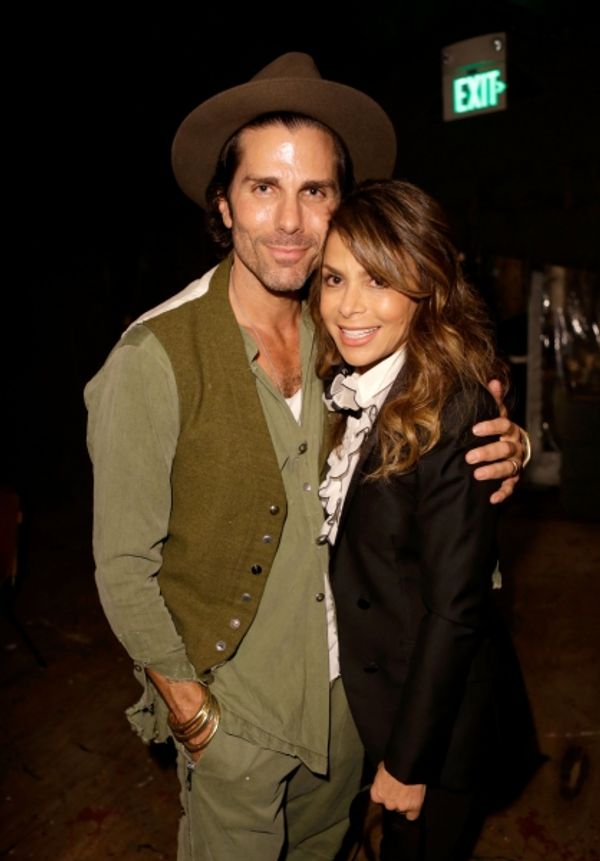 Designer Greg Lauren and singer Paula Abdul Photo