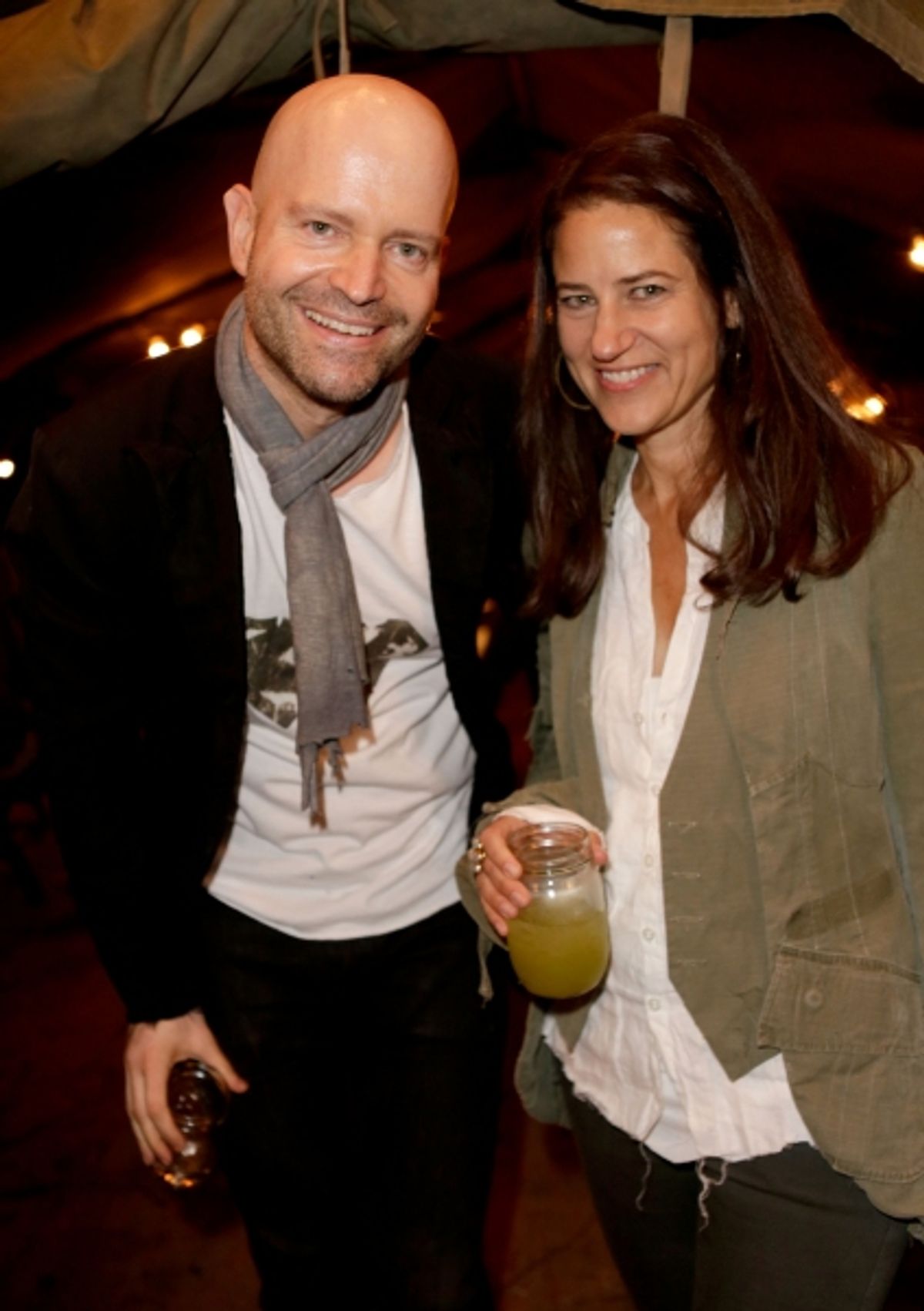 Hosts Marc Forster and Katharine Ross  at 