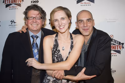 David White, Tamara Harvey and Javier De Frutos Photo