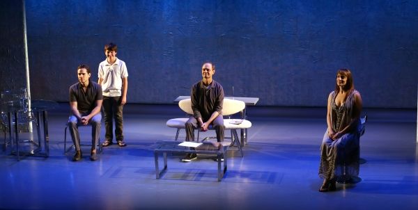 Paul Anthony Stewart, Frankie Seratch, David Hyde Pierce and Julia Murney Photo