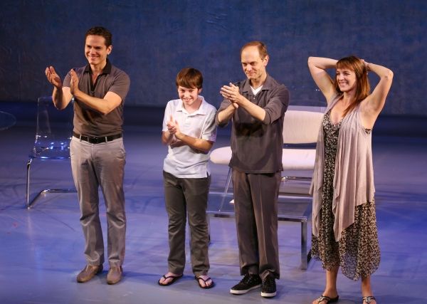 Paul Anthony Stewart, Frankie Seratch, David Hyde Pierce and Julia Murney Photo