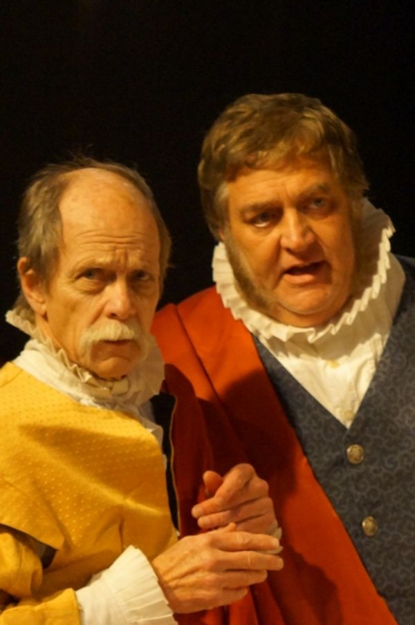 Roger Gans playing therole of Cassius and Bill Alden playing the role of Brutus Photo